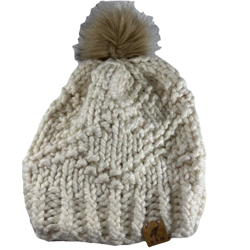 BBM Beanie Cap Women's Winter White Toboggan Fashion Clothing